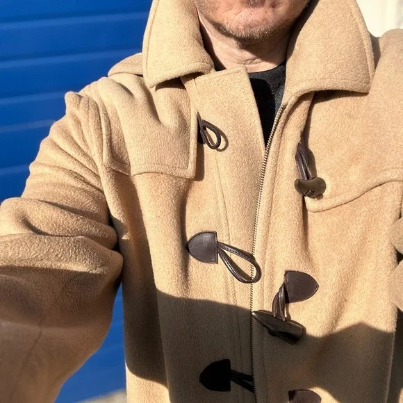 Brooks Brothers Duffle Coat Camel Hair Men’s size XL extra large gently pre worn - Picture 6 of 8